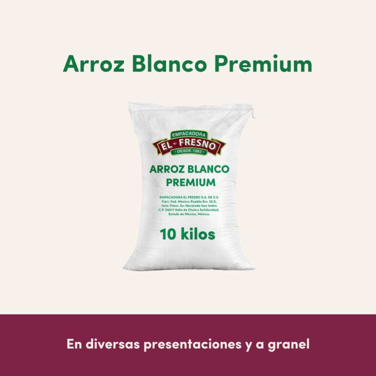 Venta de arroz blanco premium al Mayoreo - empacadora el fresno