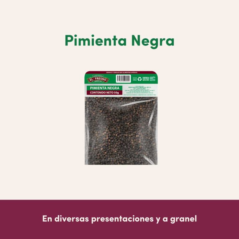 Venta de pimienta negra entera al Mayoreo - empacadora el fresno