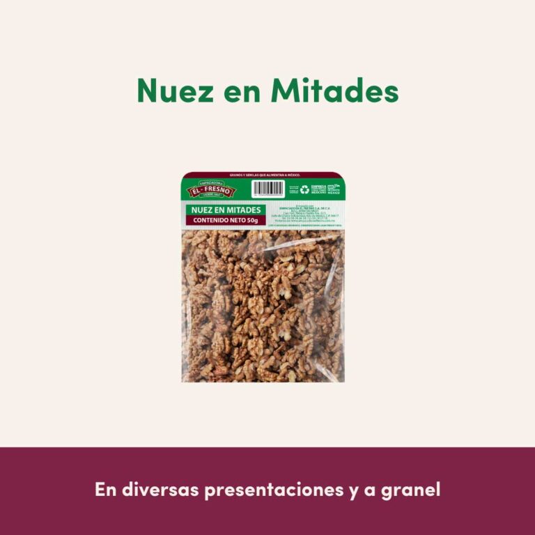 Venta de frutos secos nueces en mitades al Mayoreo - empacadora el fresno