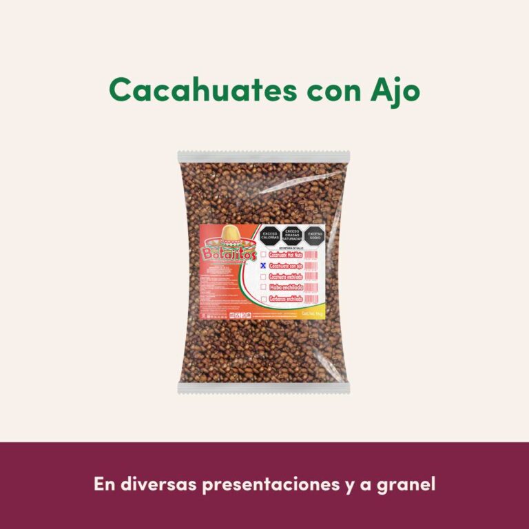 Venta de botanas cacahuate con ajo al Mayoreo - empacadora el fresno