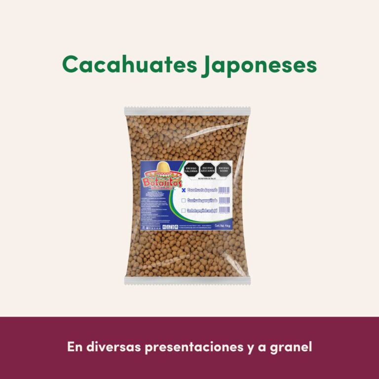 Venta de botanas cacahuates japoneses al Mayoreo - empacadora el fresno