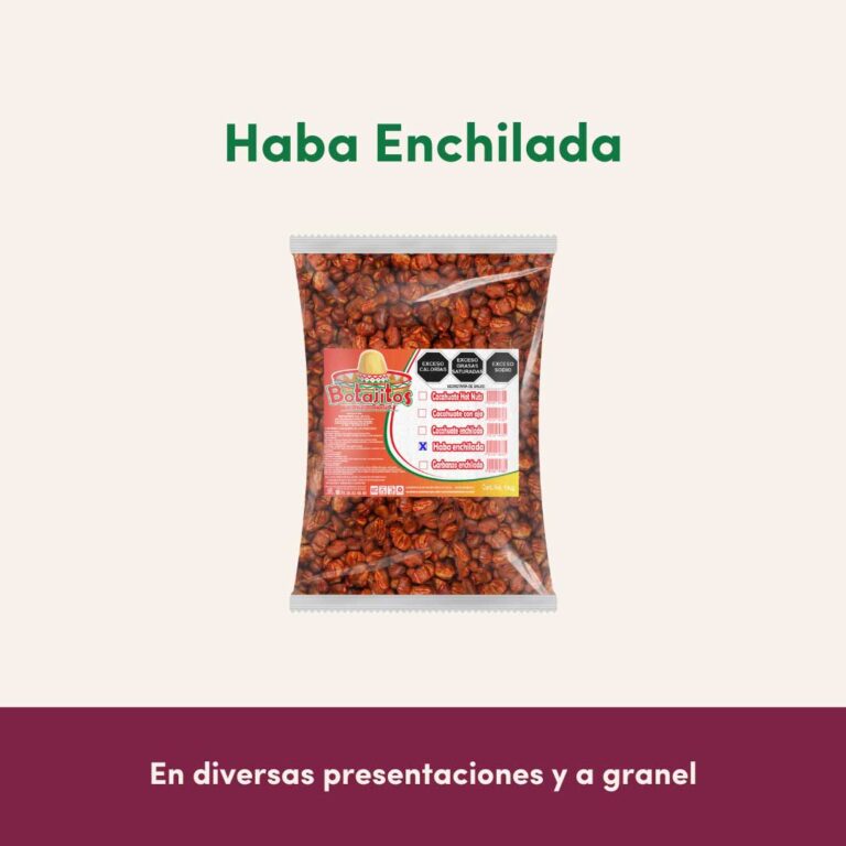 Venta de botanas habas enchiladas al Mayoreo - empacadora el fresno