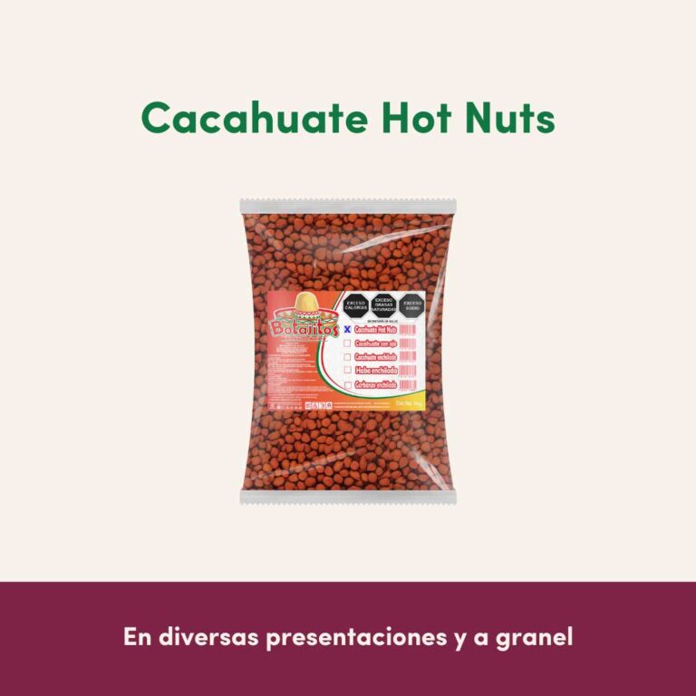 Venta de botanas cacahuate hot nuts al Mayoreo - empacadora el fresno