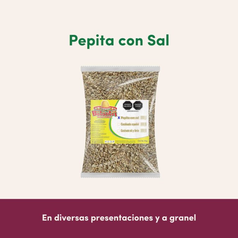 Venta de botanas pepitas con sal al Mayoreo - empacadora el fresno
