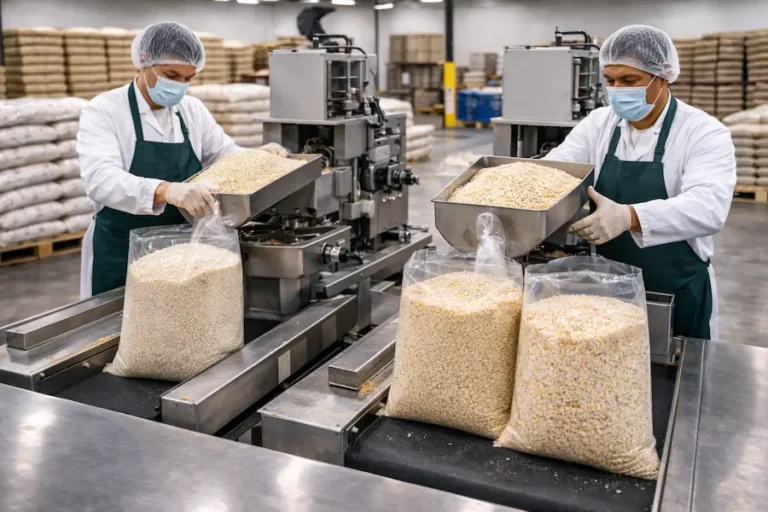 Empacado industrial de arroz super extra y arroz económico en línea automática