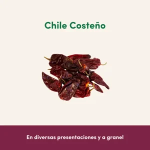 Chile costeño seco por mayoreo Empacadora El Fresno