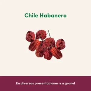 Chile habanero seco por mayoreo Empacadora El Fresno