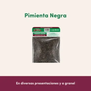 Pimienta negra en grano por mayoreo Empacadora El Fresno