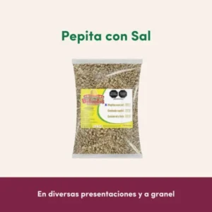 Pepita con sal Botajitos para distribución mayorista en Empacadora El Fresno
