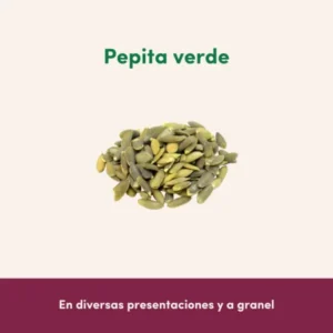 Pepita verde de calabaza para compra al mayoreo en Empacadora El Fresno