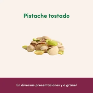 Pistache tostado para distribución de frutos secos y botanas en Empacadora El Fresno